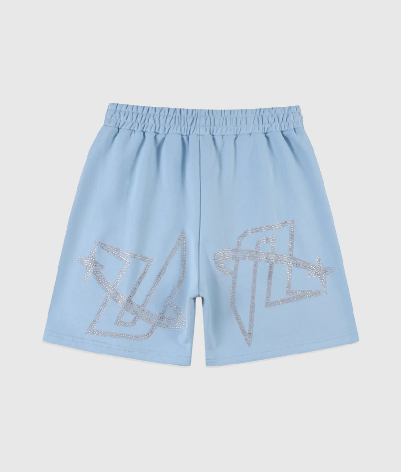 Unknown-London-Rhinestone-Shorts-Blue-3