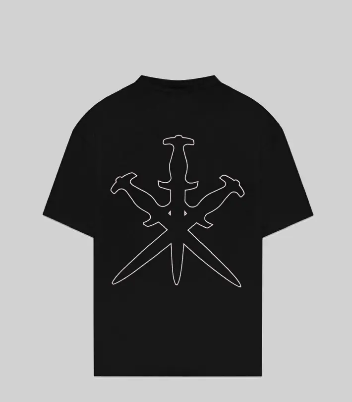 RETRO LOGO RHINESTONE TEE - BLACK (1)